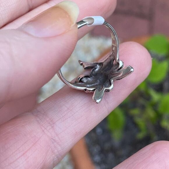 Fairy Sterling Silver Ring Boho sizes 10 - Picture 5 of 5